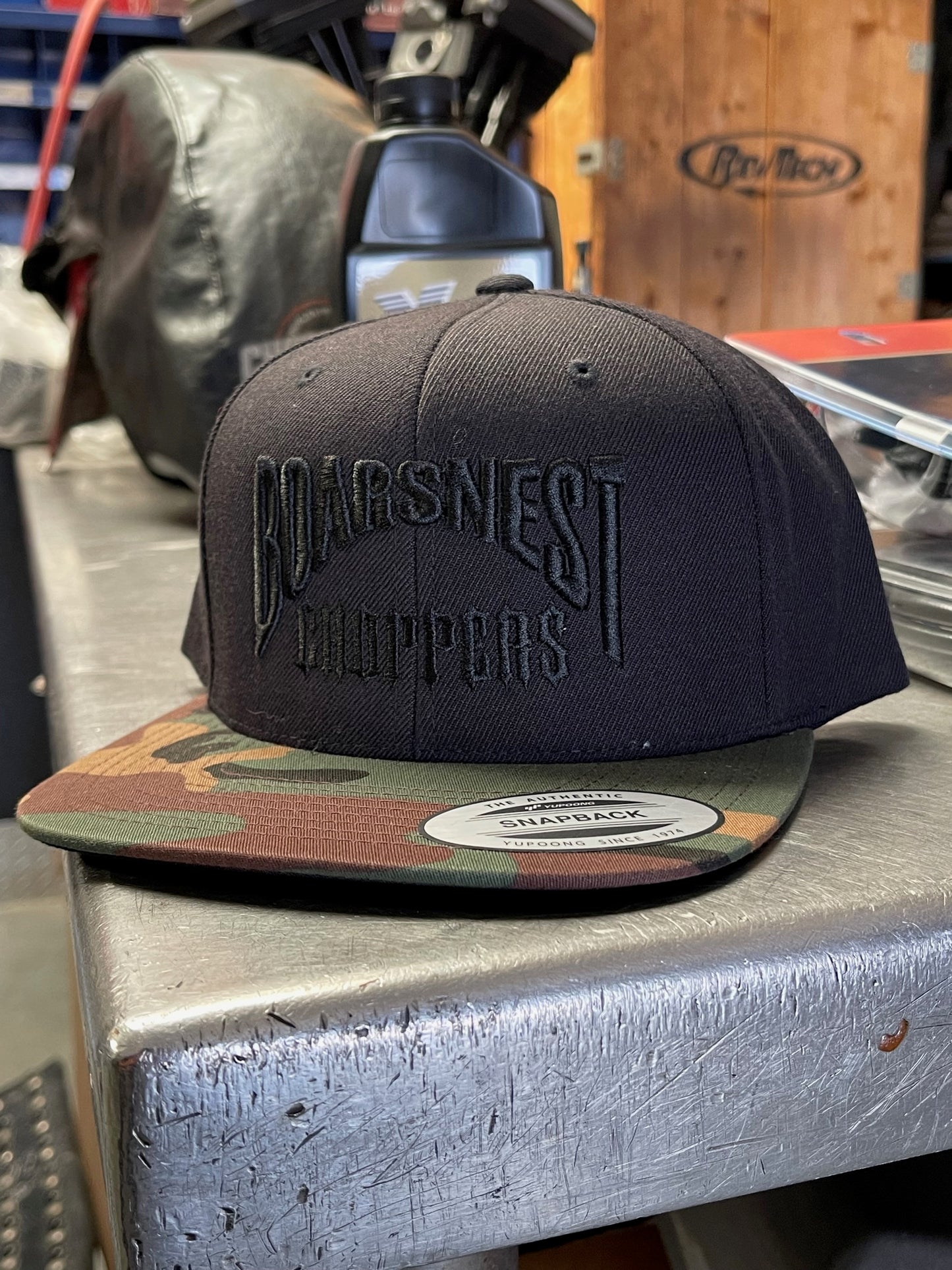 BNC OG Logo Snapback Black on Black / Camo